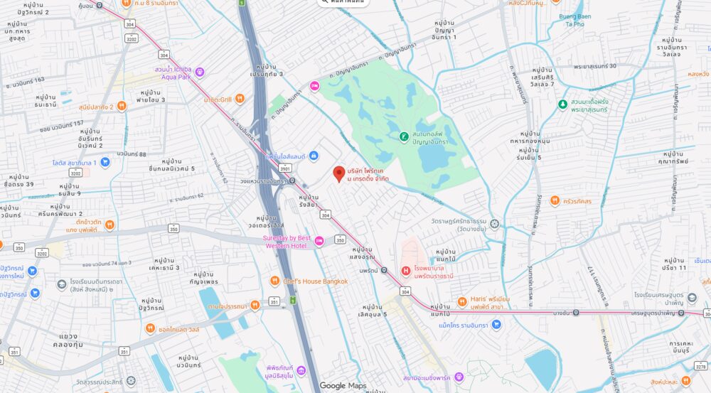 แผนที่สำนักงานใหญ่ ซอยรามอินทรา 99
